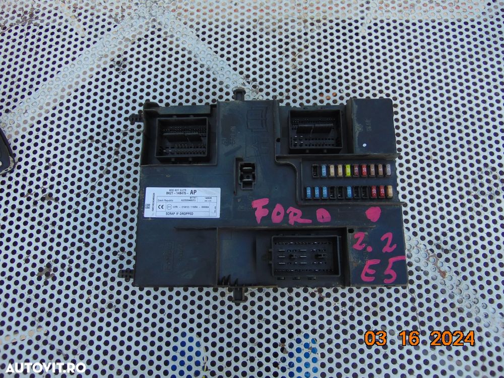 Kit pornire Ford transit 2.2 euro 5 an 2013-2016 ecu cip cheie modul imobilizator sid208 - 6