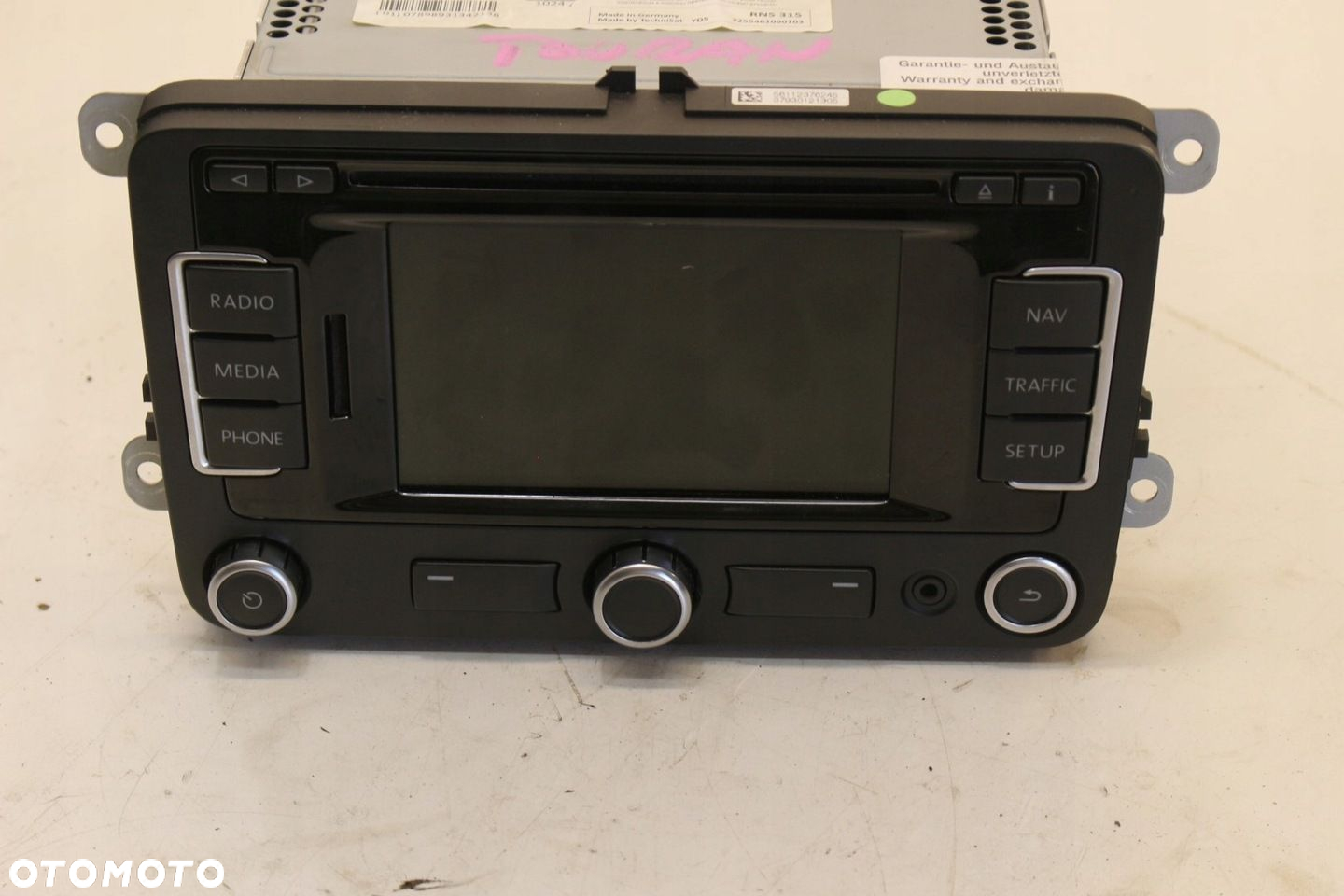 Radio Nawigacja 3C8035279E VW Touran II 2010-2015 - 2