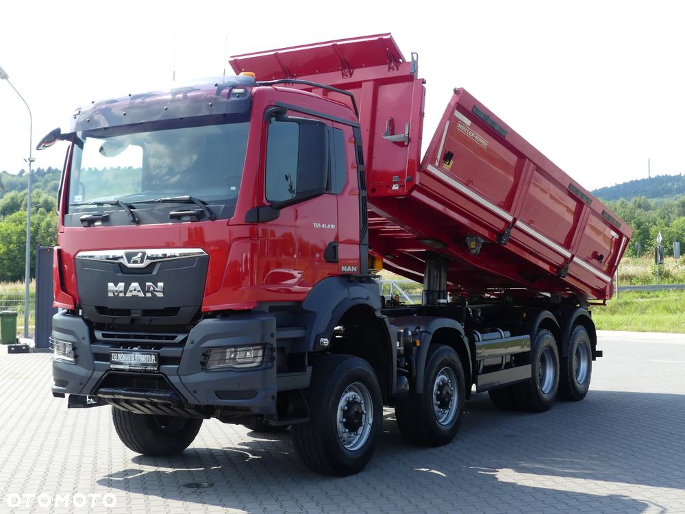 MAN TGS 41.470 / 8x8 / WYWROTKA MEILLER 3-STR HYDROBURTA / MANUAL / - 1