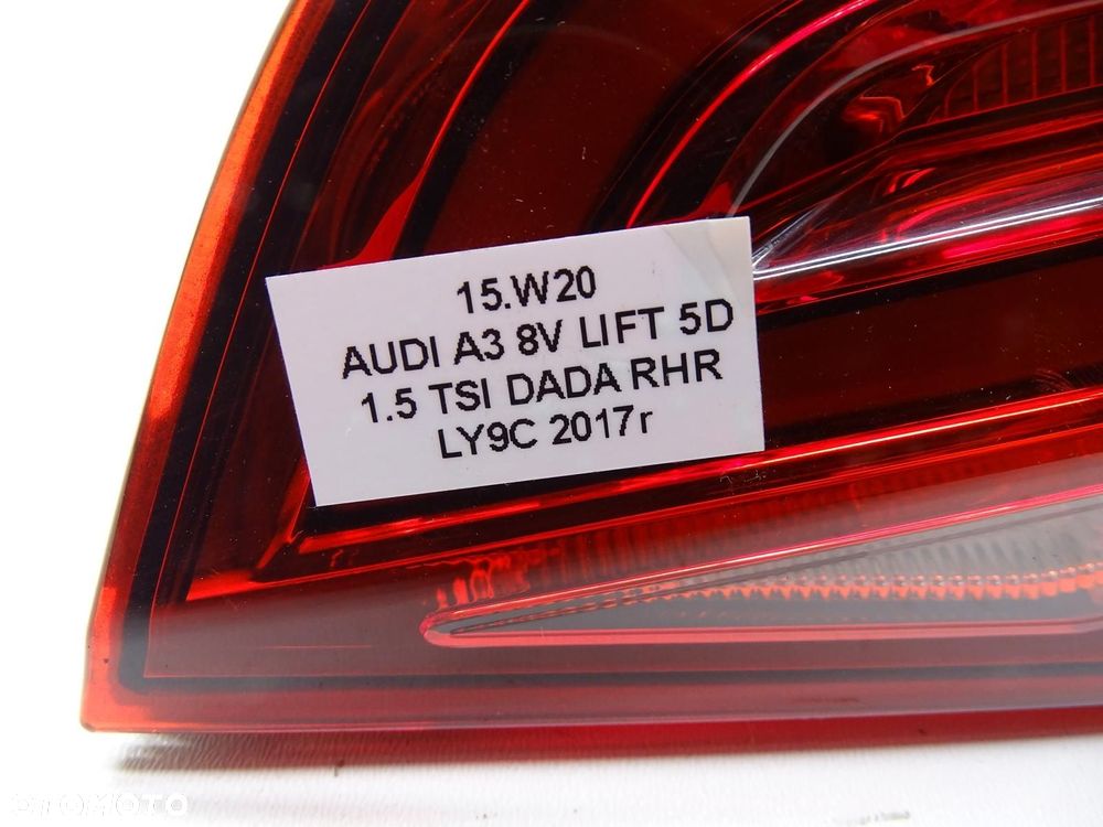 LAMPA PRAWA PRAWY TYŁ TYLNA W KLAPE LED 8V4945094C AUDI A3 8V LIFT 5D SB - 11