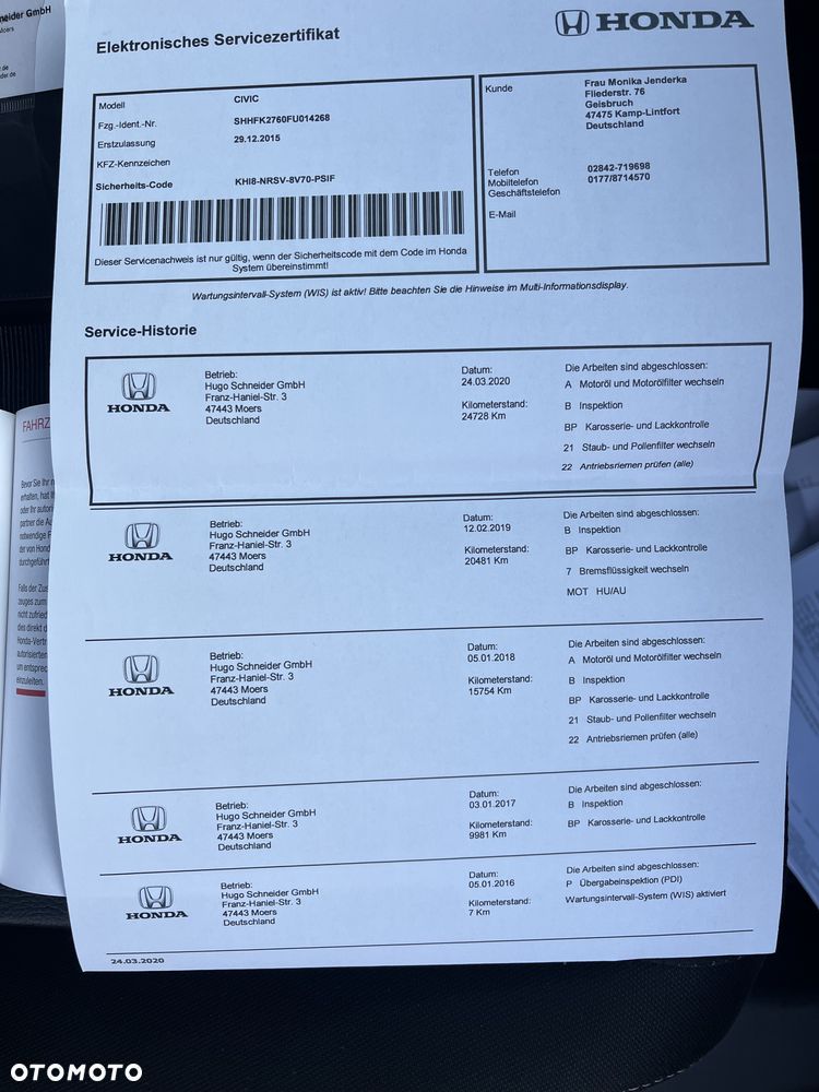 Honda Civic 1.8 Executive Navi ACC/CMBS - 30