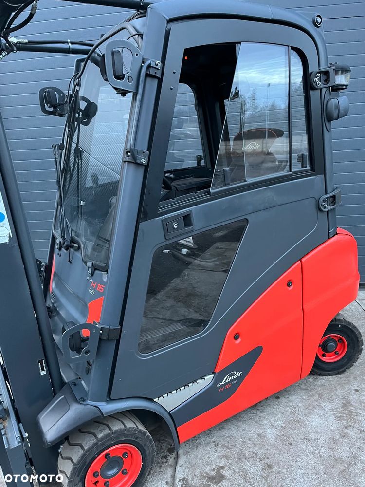 Linde H16 H18 H20 Gaz LPG, Pełna kabina, Przesuw boczny zintegrowany, tylko 2953h - 8