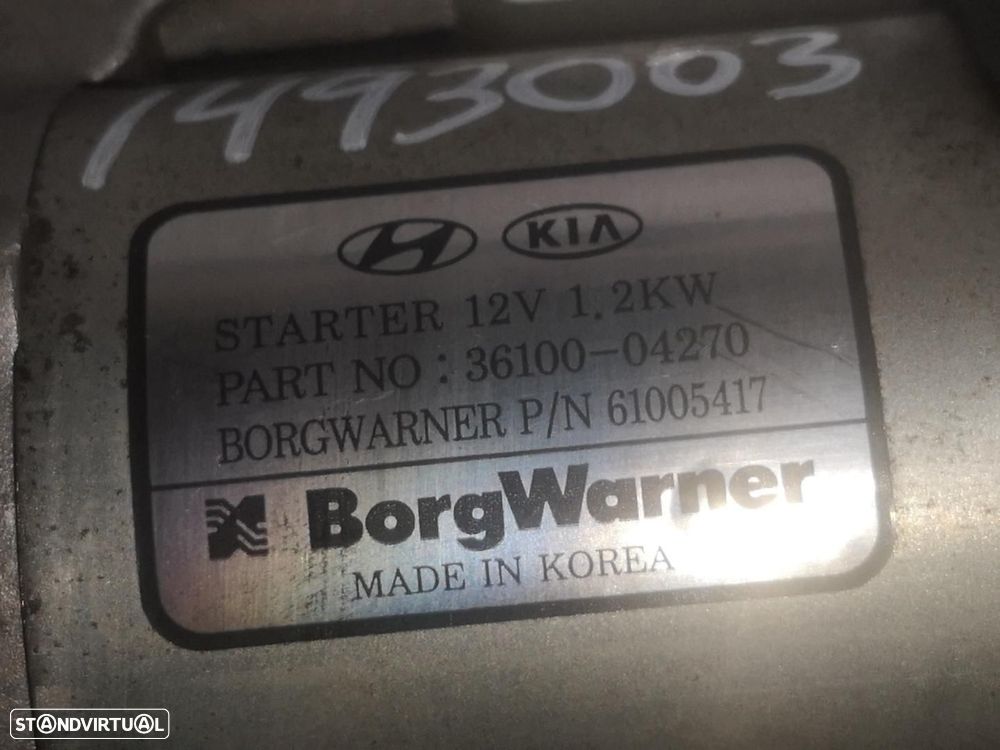 MOTOR DE ARRANQUE HYUNDAI I30 PD - 1