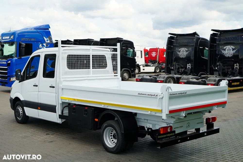 Mercedes-Benz SPRINTER 516 CDI / BASCULĂ DIN OȚEL - 3,5 M / CAMION BASCULĂ DIN OȚEL - 7 LOCURI / DOUĂ LOCURI / MANUALĂ / IMPORTATĂ - 15