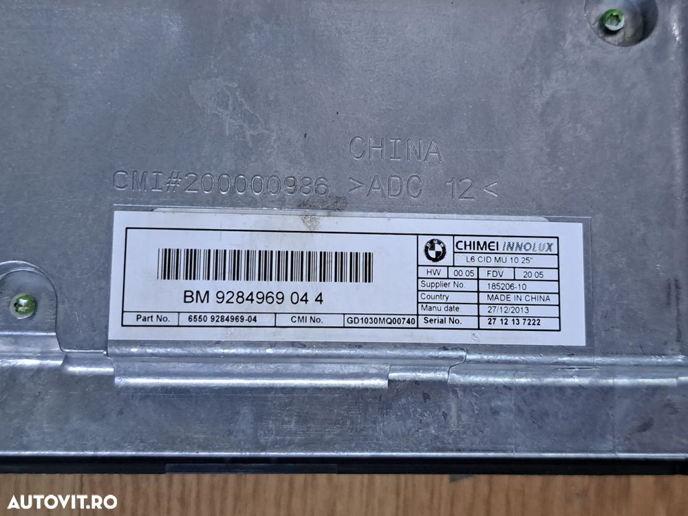 Display ecran Navigatie Mare 10.25¨ original BMW F01 LCI F02 LCI F03 LCI - 4