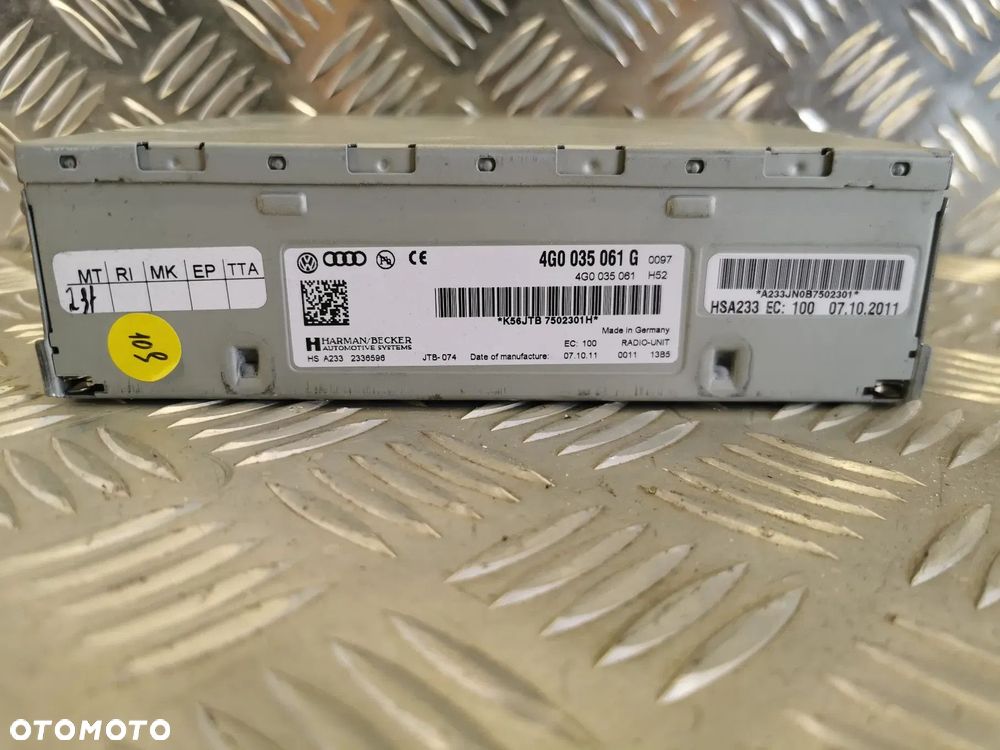 VW TOUAREG 7P 10-18R RADIO TUNER RADIOWY 4G0035061G 4G0035061 G - 1
