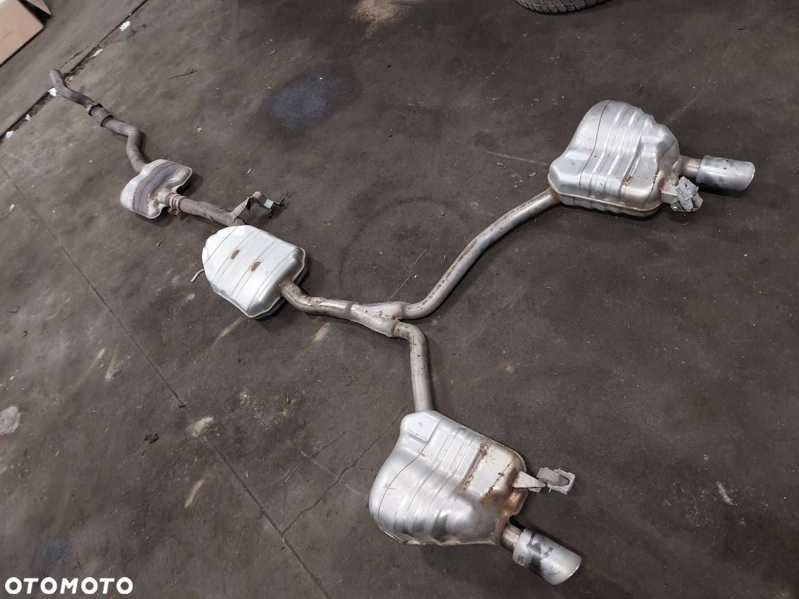 TŁUMIK WYDECH ŚRODKOWY + KOŃCOWY AUDI A5 8T 1.8 TFSI 8K0253211AC - 10