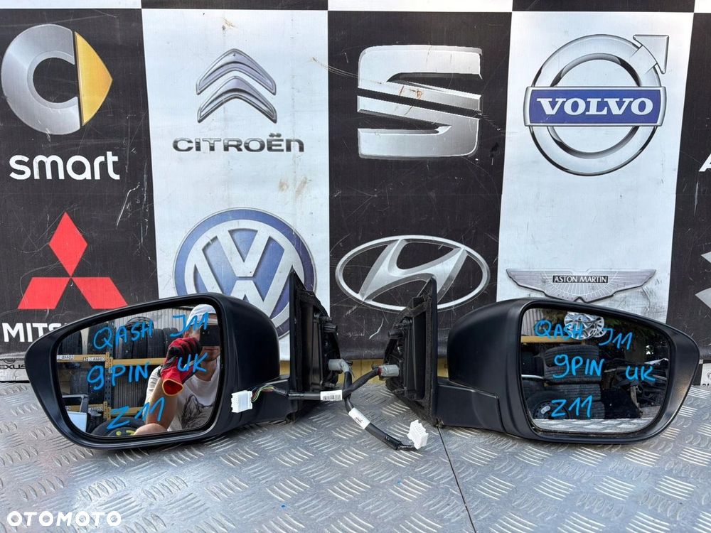 NISSAN QASHQAI J11 LUSTERKO LEWE PRAWE UK 9PIN Z11 - 1