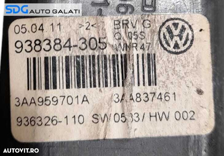 Motoras Macara Electrica de pe Usa Portiera Stanga Fata Volkswagen Passat CC 2008 - 2012 Cod 3C0959793C 3AA959701A 938384-305 [N1194] - 6
