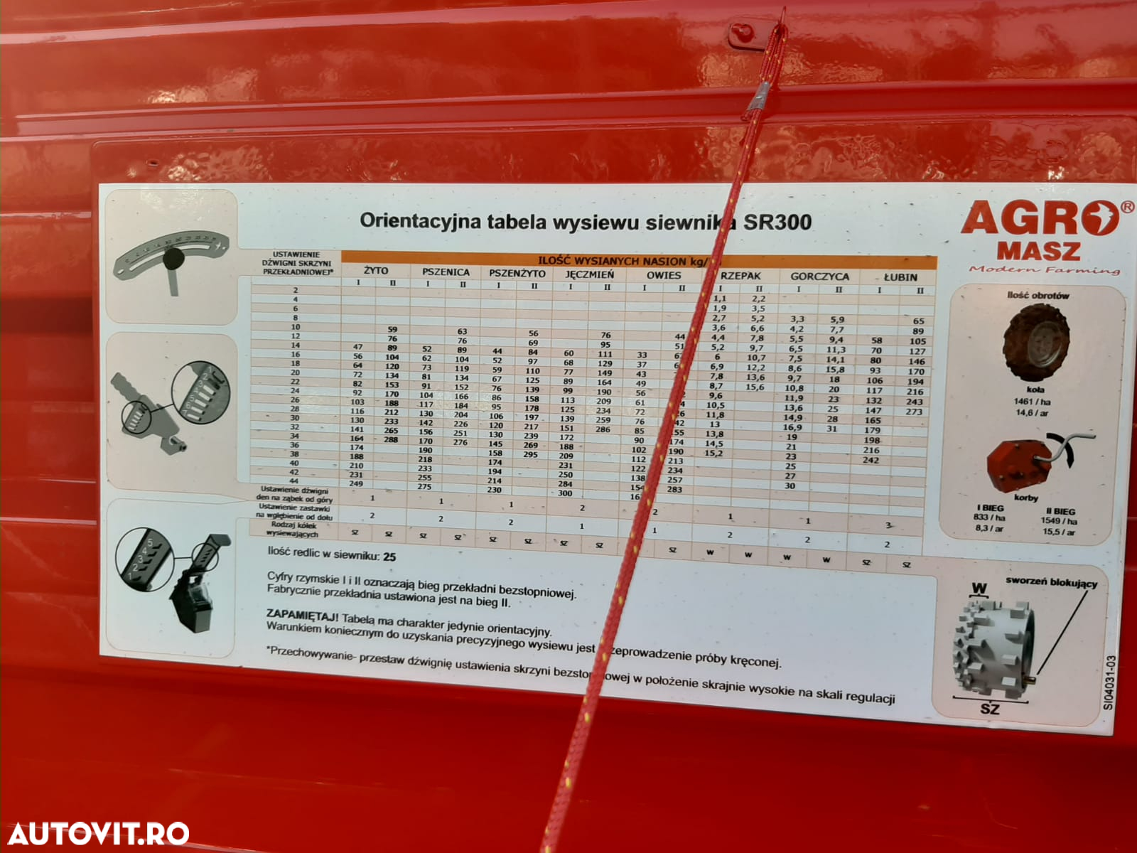 Agro-Masz SR300 semanatoare paioase de 3 metri - 6