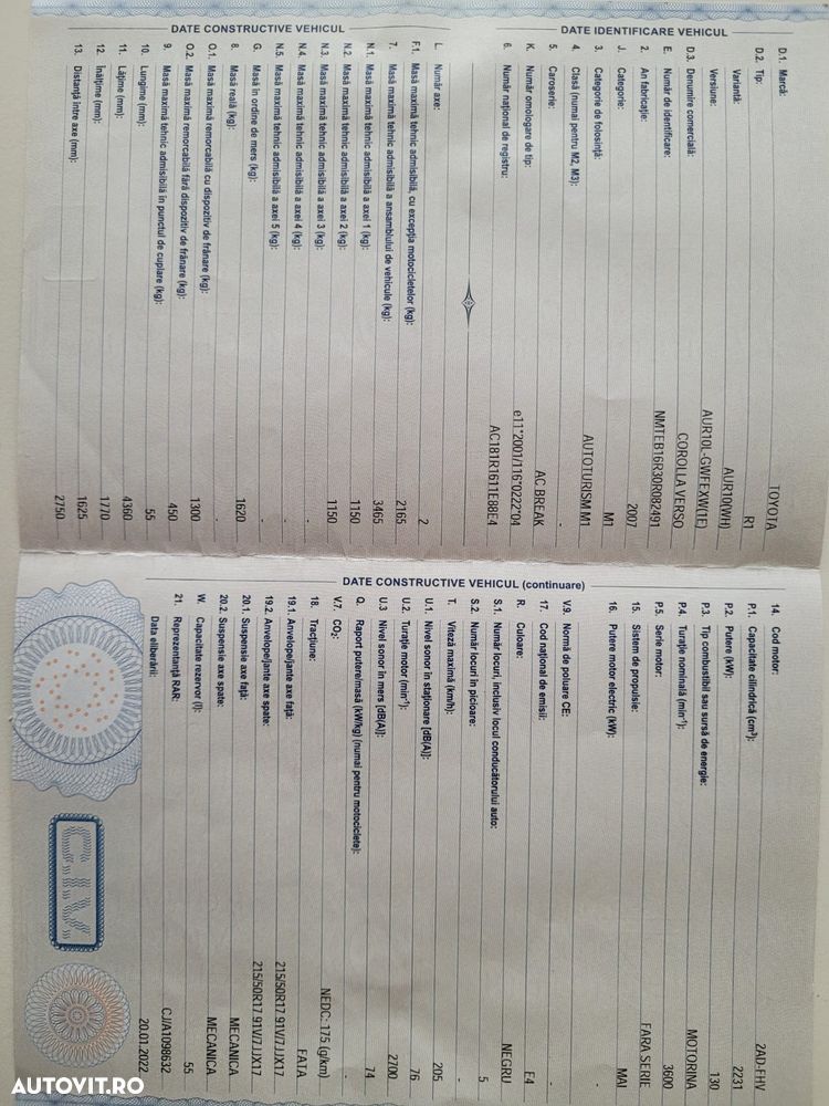 Toyota Corolla Verso 2.2 D-4D Luna - 15