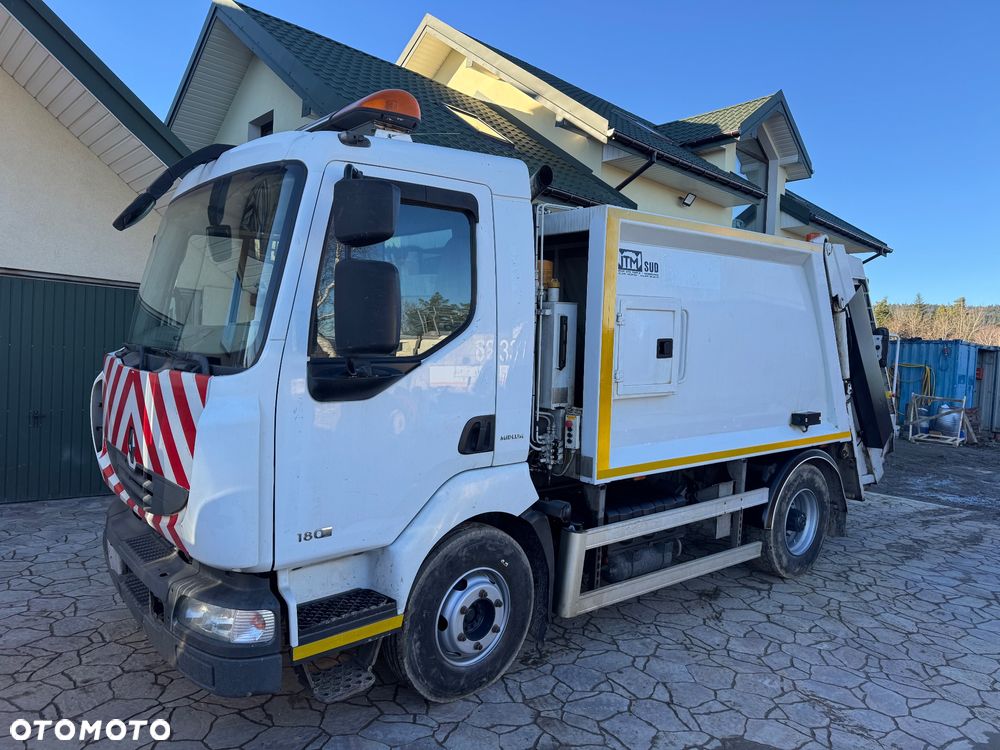 Renault Midlum 180 DXi śmieciarka gotowa do pracy - 1
