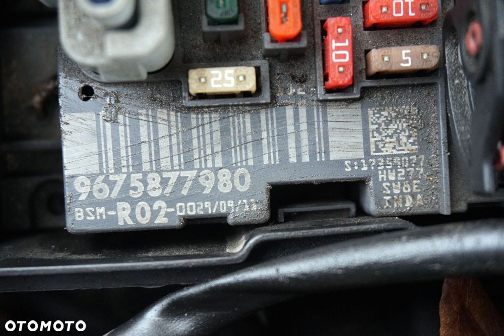SKRZYNKA BEZPIECZNIKÓW C5 III X7 2.0 HDI 9675877980 BSM R02 CITROEN 2008-2017 - 2