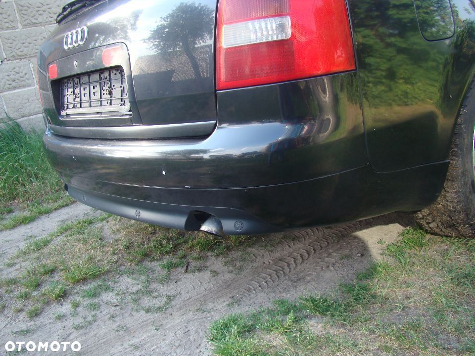 ZDERZAK TYŁ TYLNY PDC CZUJNIK WIĄZKA DWA WYDECHY AUDI A6 C5 EUROPA LZ9W - 2