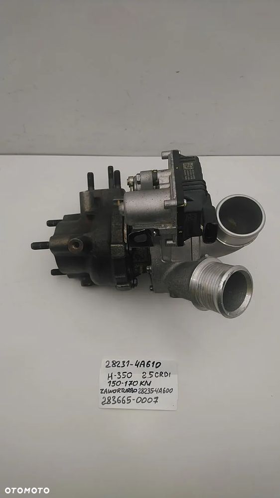 TURBINA 2.5 CRDI 170KM H-1 II GRAND STAREX ILOAD 28231-4A610 283665-0007 - 4