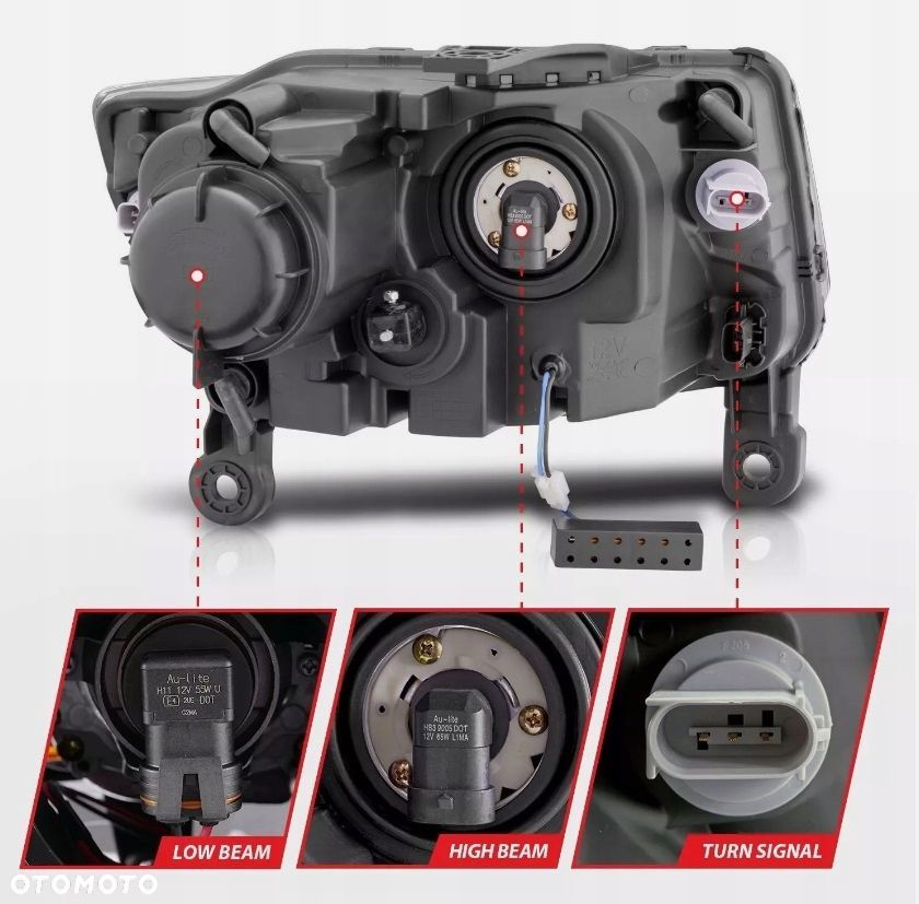 Reflektor Lampa Dayline LED Tube Neon Tuning Jeep Grand Cherokee WK2 Lift - 9