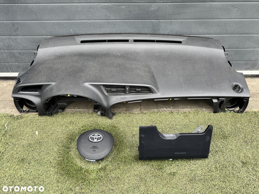 TOYOTA YARIS III 3 14- LIFT DESKA KONSOLA AIRBAG PODUSZKI KOMPLET ORYGINAŁ - 1