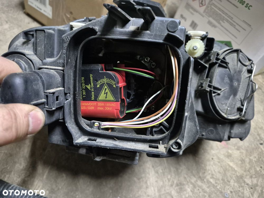 Kompletna lampa audi a3 8p xenon lewa lewy przód przetwornica żarnik - 4
