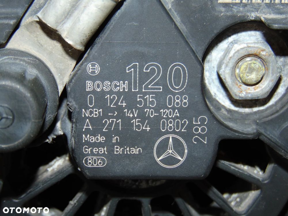 Alternator 0124515088 A2711540802 Mercedes C E Klasa W203 W211 CLK W209 benzyna 1.8 Kompressor - 13