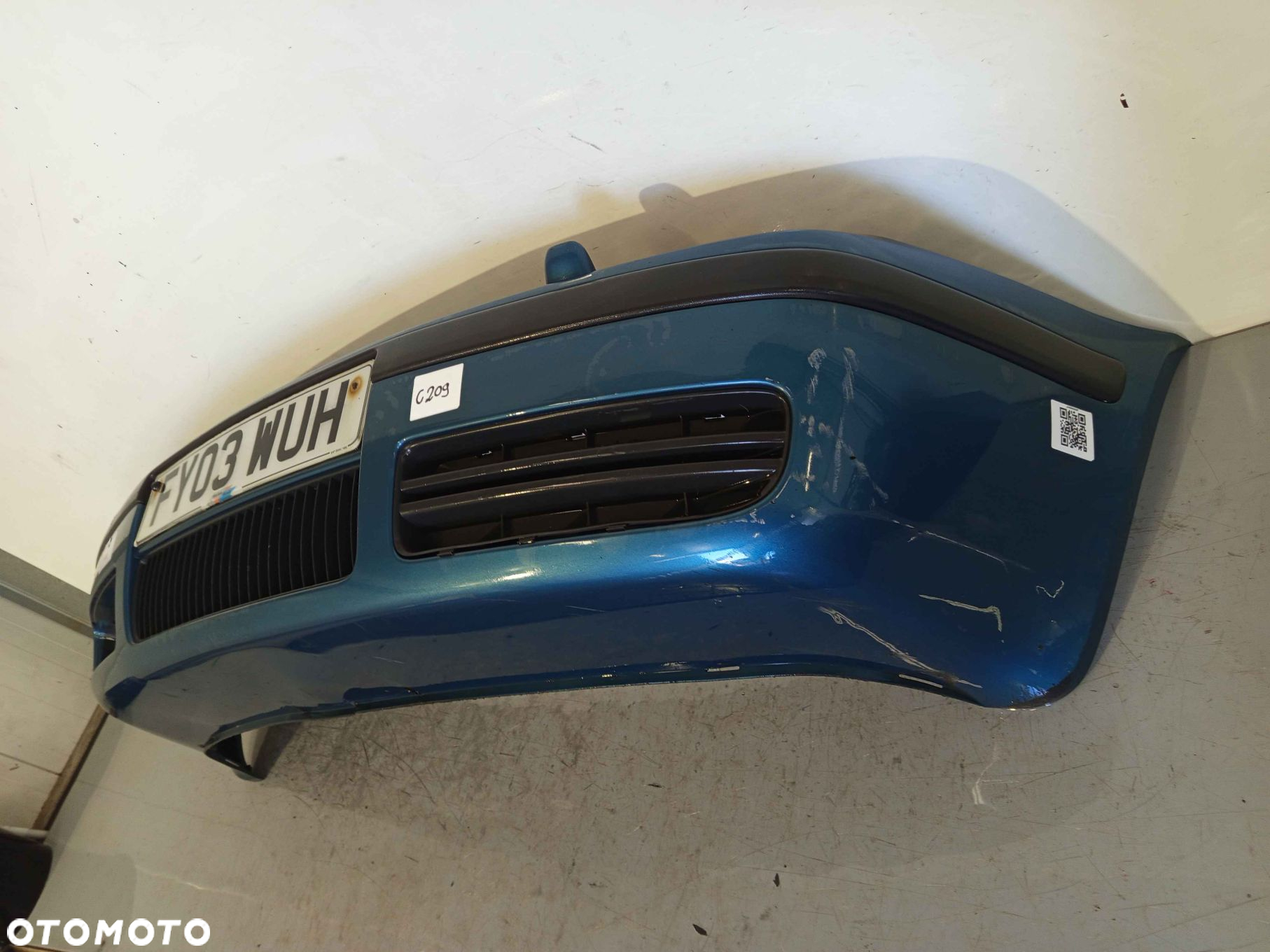 ^ ZDERZAK PRZÓD PRZEDNI SKODA OCTAVIA I 1 LIFT FL SPRYSKIWACZE LAMP XENON 9432 ZIELONY - 3
