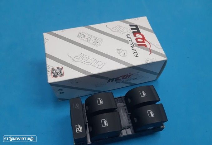Comando botão interruptor vidros  Audi A4  de 2001 a 2008  e Seat Exeo  NOVO - 1