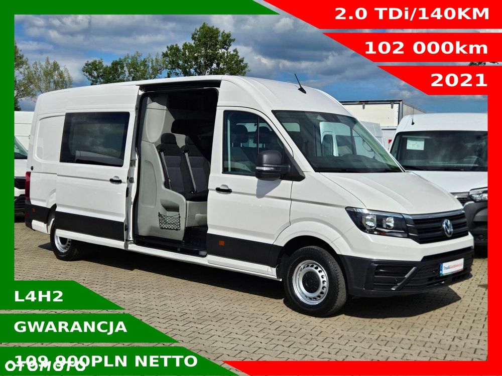 Volkswagen Crafter L4H2 *109900zł NETTO* Brygadówka 7 osób 2.0TDi/140KM - 1