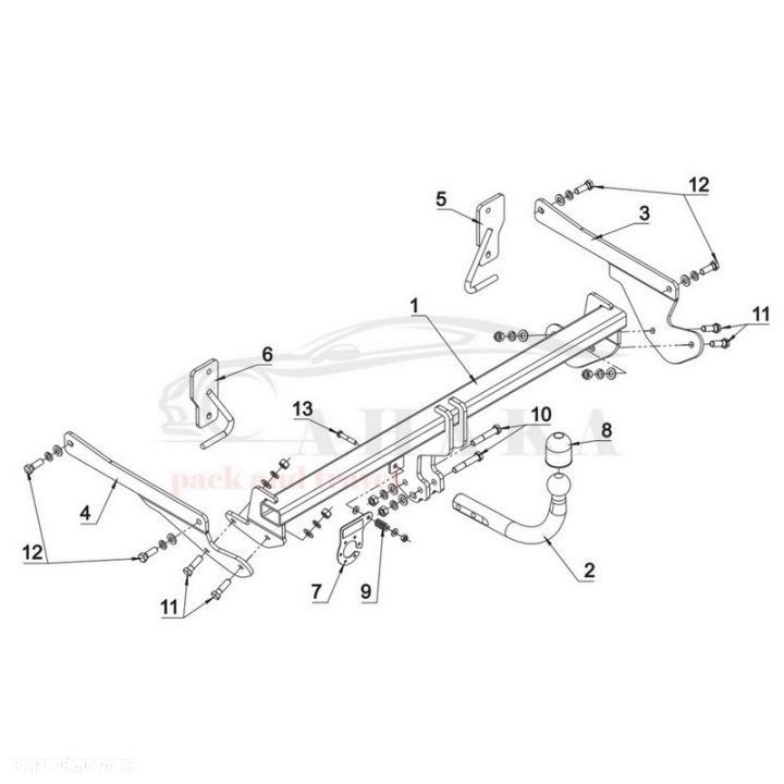 Hak Holowniczy Odkręcany Do Mazda 3 Sedan 2013-2018 - 3
