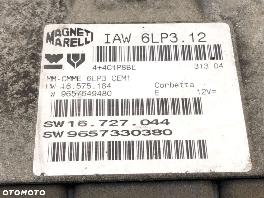 KOMPUTER SILNIKA  PEUGEOT 607 (9D, 9U) 2000 - 2022 2.2 16V 116 kW [158 KM] benzyna 2000 - 2005 - 4