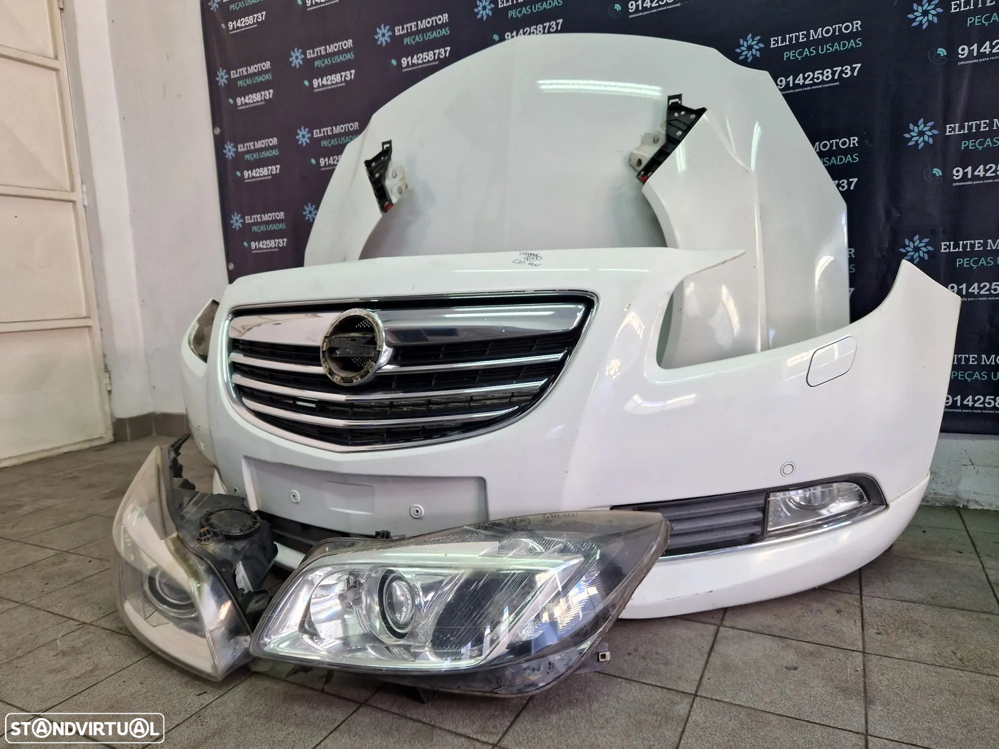 Frente completa usada OPEL INSIGNIA G09 SPORT XENON 2.0 CDTI capot parachoques guardalamas oticas radiadores - 2