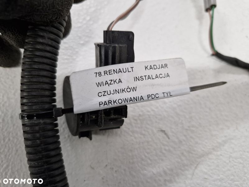 kadjar wiązka instalacja 4x czujniki parkowania pdc tył 286961269r 240151053r - 8