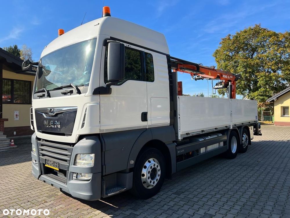 MAN 26.460 TGX skrzyniowy z HDS ATLAS 165.2, 518 t.km. - 8