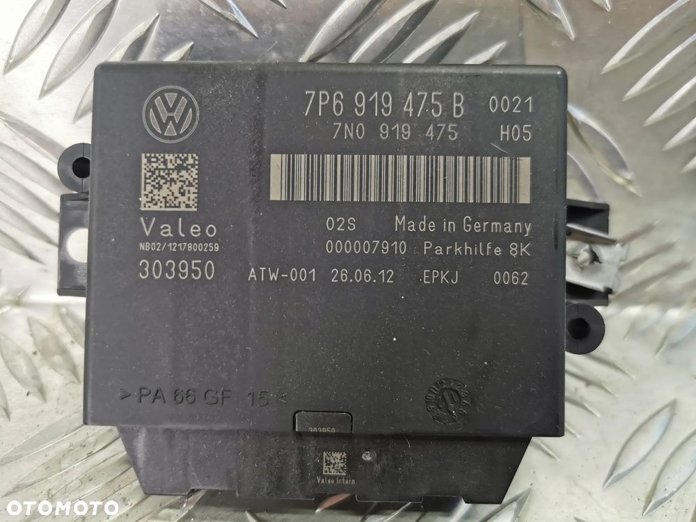 VW TOUAREG 7P 10-18R STEROWNIK MODUL PARKOWANIA PARKTRONIK PDC 7P6919475B 7P6919475 B - 1
