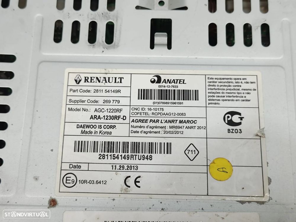Auto Radio Original Renault Clio IV 4 Bluetooth 2012 a 2019 - 8