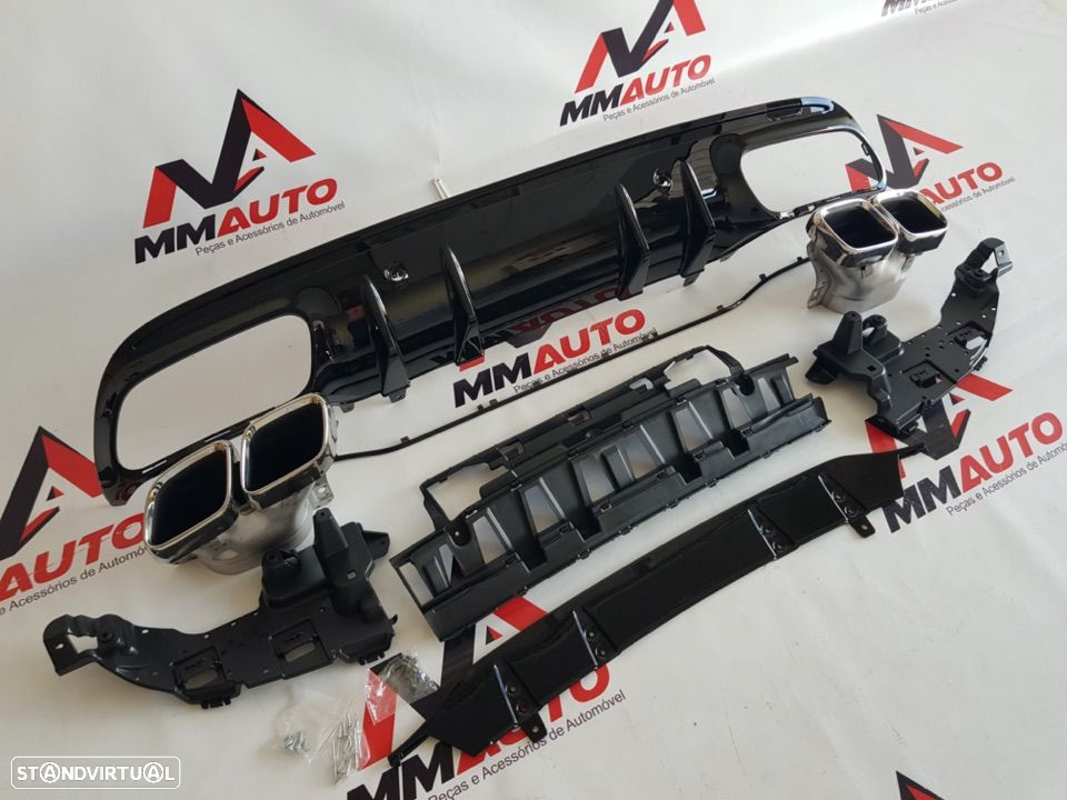 Difusor Traseiro Mercedes C W205 C63 AMG - 3