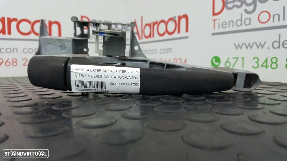 PUXADOR EXTERIOR FRENTE DIREITO CITROEN BERLINGO STATION WAGON X - 6