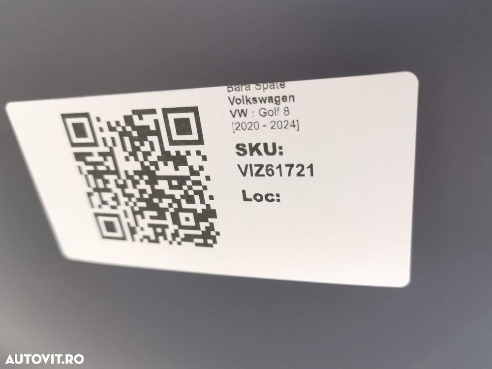 Bara Spate Volkswagen VW  Golf 8 2020 2021 2022 2023 2024 Originala No - 8