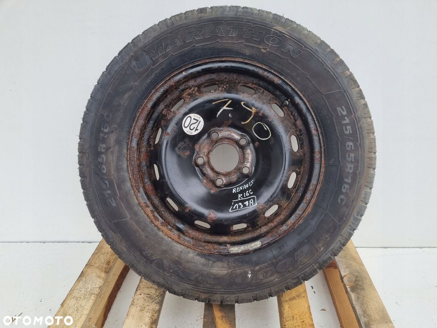 Renault Trafic III KOŁO ZAPASOWE Zapas 215/65 R16C 5x114.3 ET50 - 1
