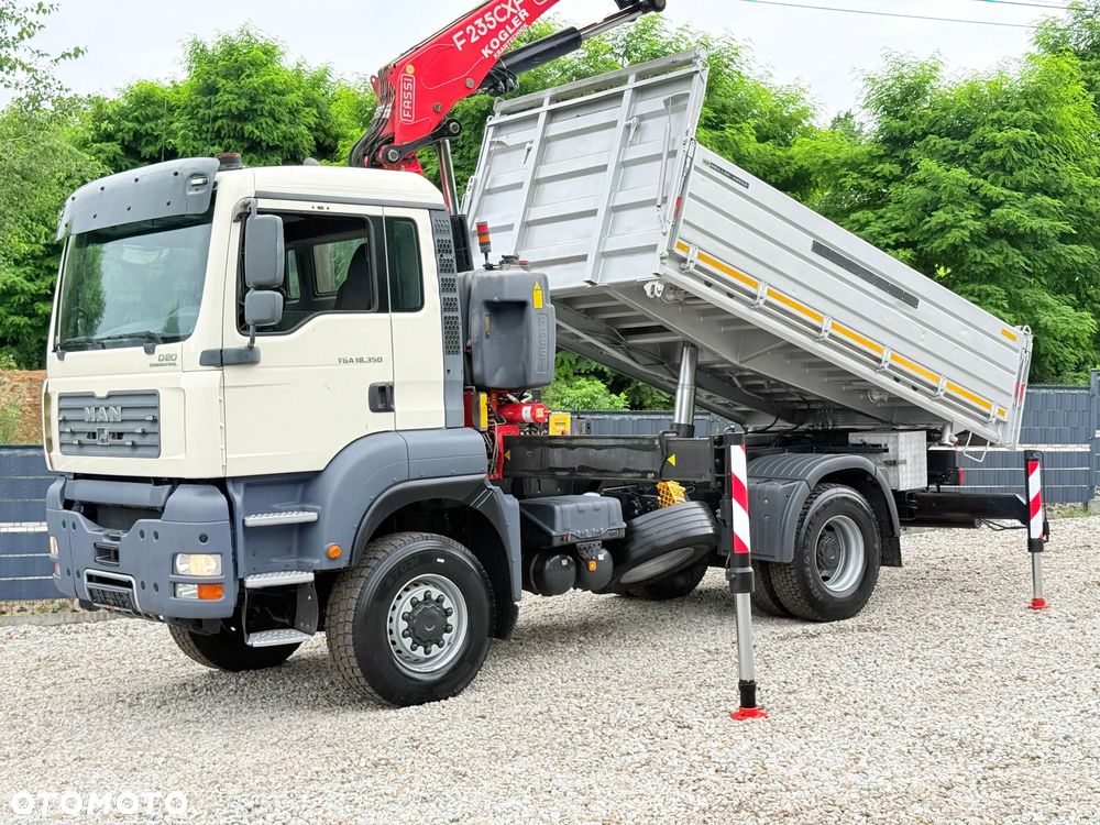 MAN * MAN TGA 18-350 * 4x4 * HDS Fassi 235 CXP * Kiper Wywrotka * Sprowadzony* Bardzo Dobry Stan * - 13