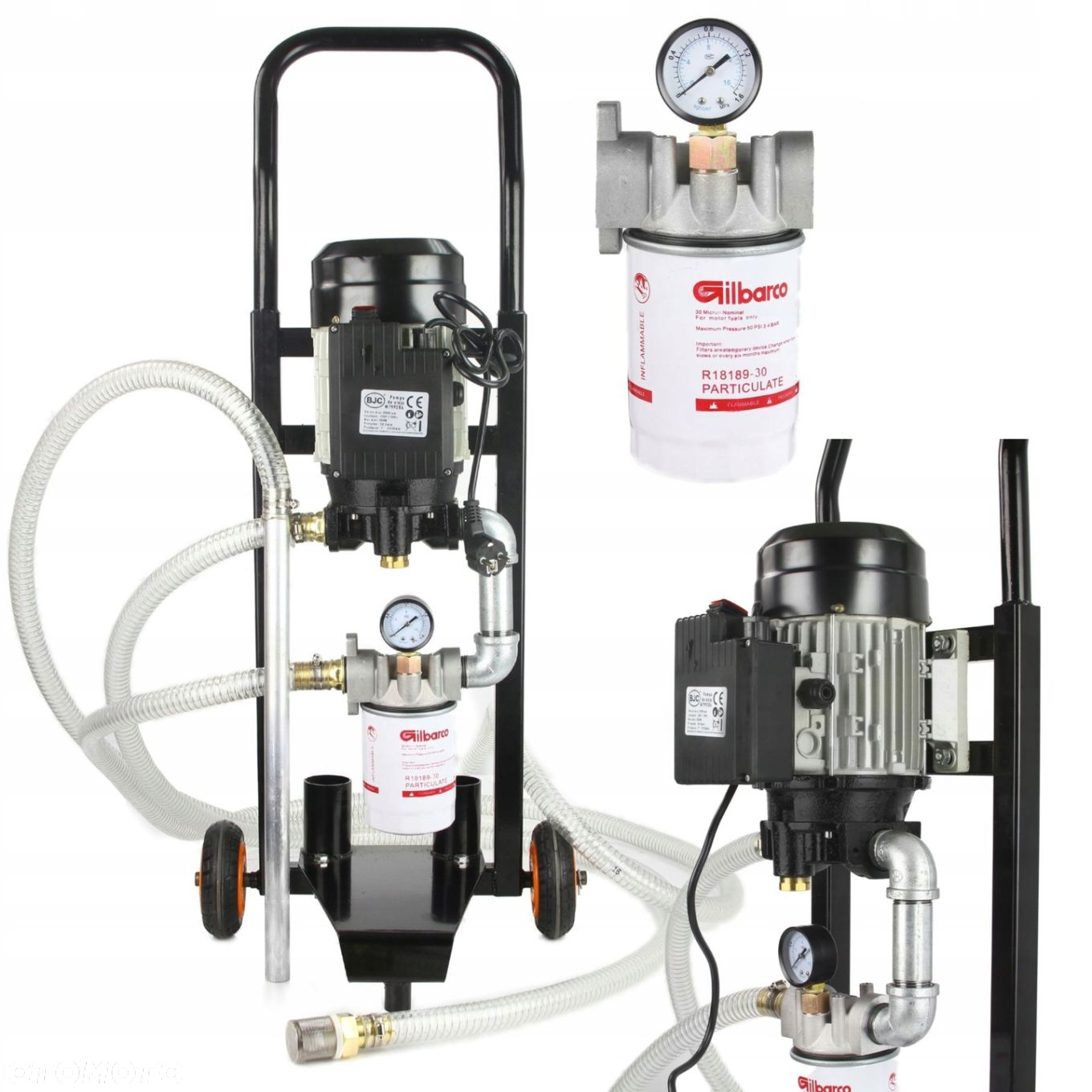 POMPA DO OLEJU SILNIKOWEGO STOJAK STOJĄCY 1100W 50l/min 230V BJC M79928A - 11