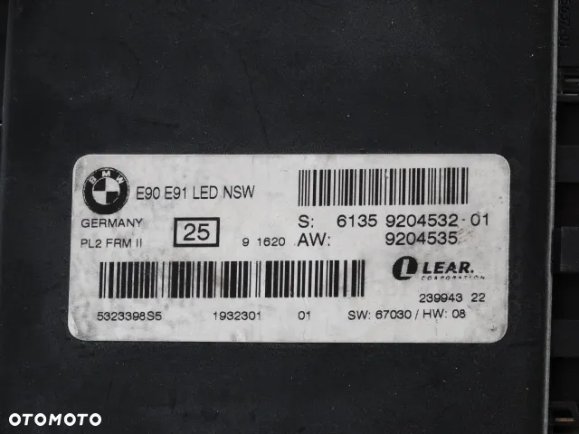 BMW E90 E91 Lift Moduł Świateł LED FRM II 9204535 9204532 61359204532 61359204532-01 - 3