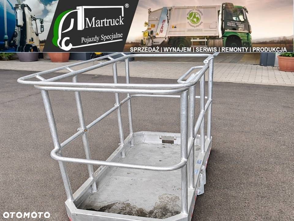 Kosz aluminiowy otwarty do podnośnika koszowego - 1