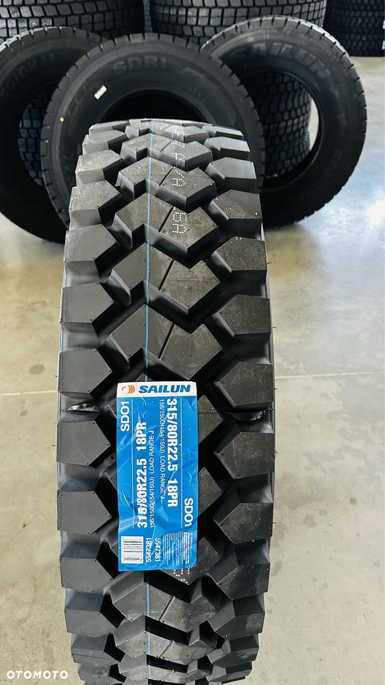 1220netto Mocna opona SAILUN Wietnam 315/80 R22.5 napęd budowlany