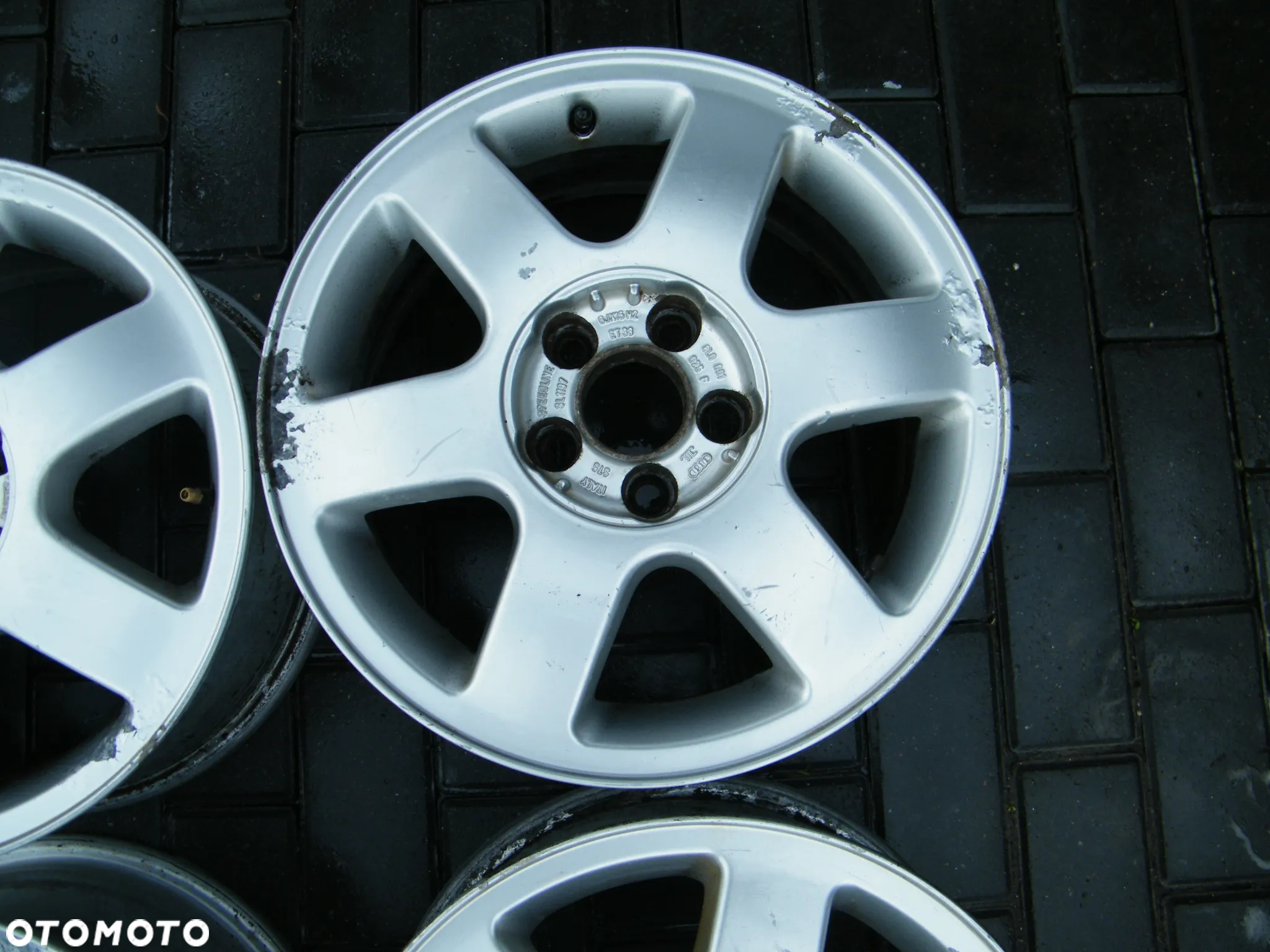Felgi aluminiowe alufelgi komplet 5x100 ET38/ 6J x 15 otwór 56 - 2
