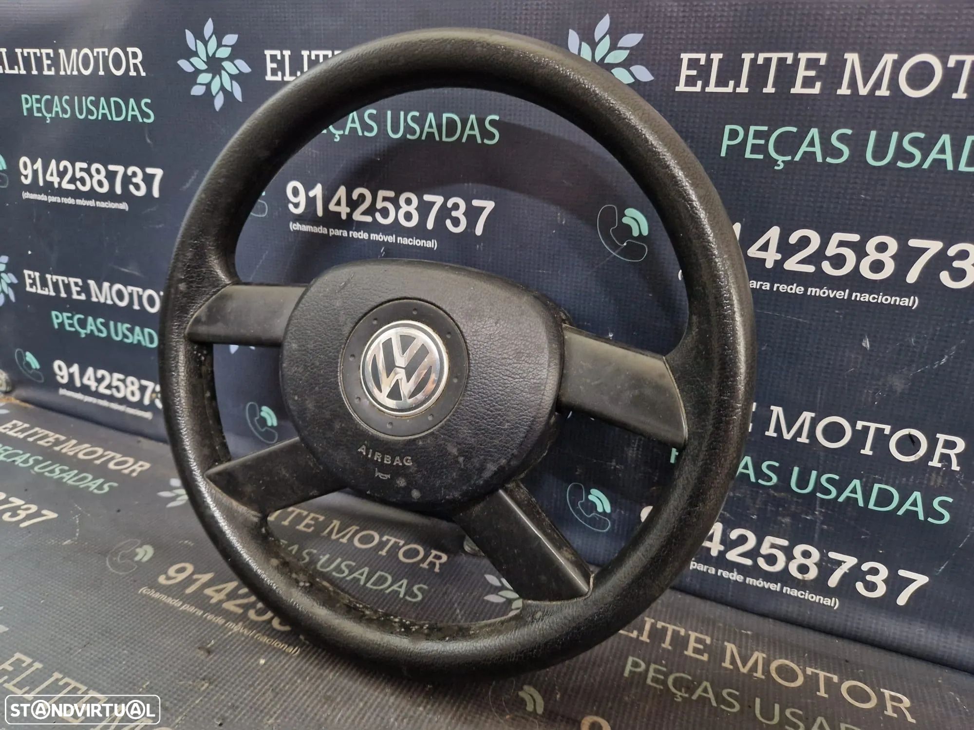 Volante usado borracha com airbag VW POLO 9N2 - 1