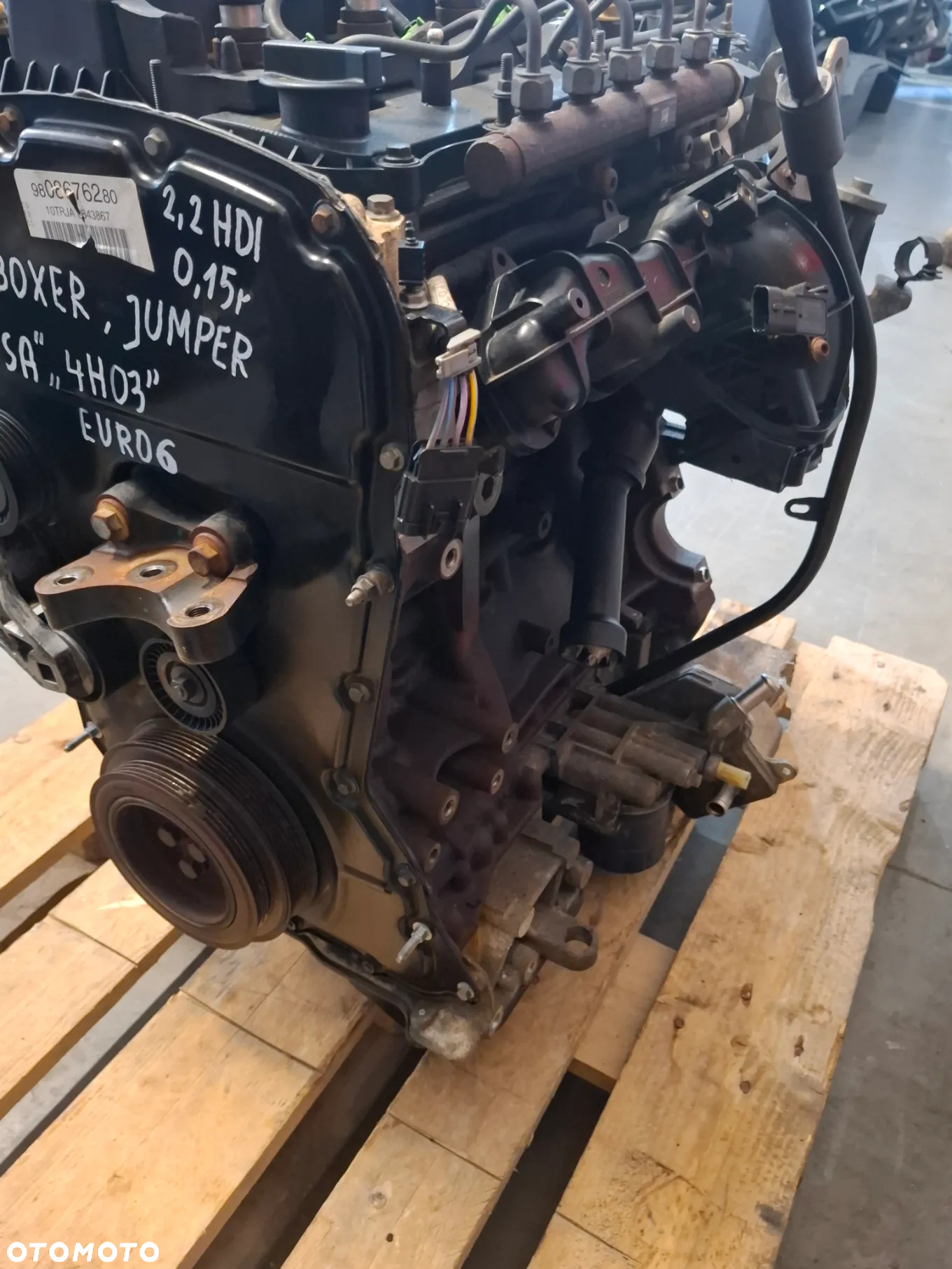 Silnik kompletny 2,2 HDI Peugeot Boxer Citroen Jumper 2015 rok przebieg 91 tys km Euro 6 nr PSA , 4H03 - 5