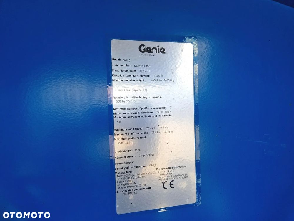 Genie S-125 P610 - 9