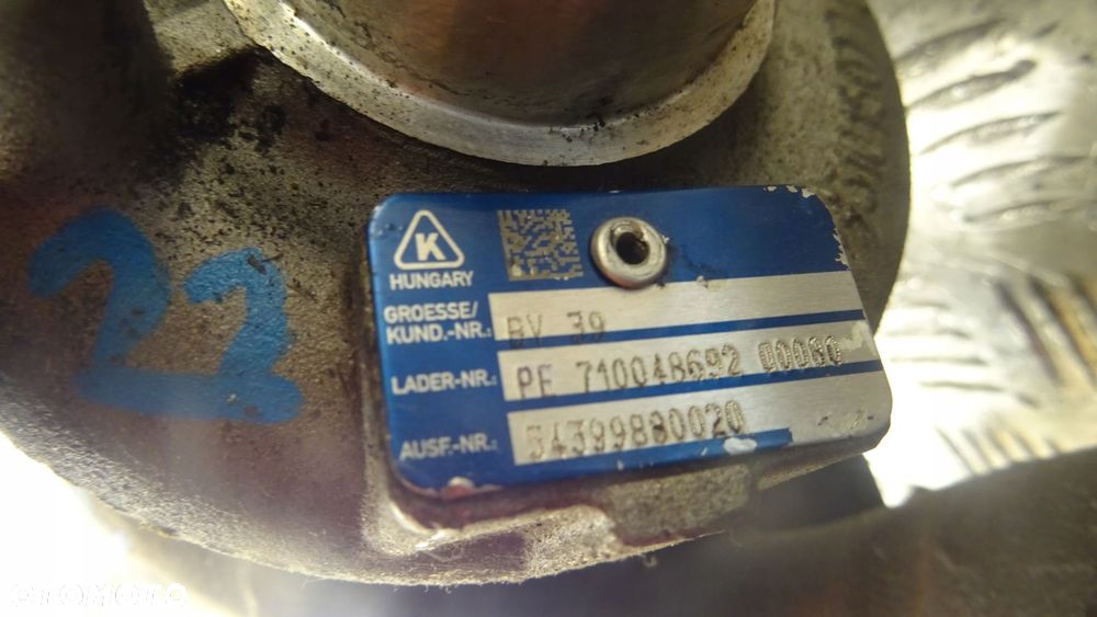 vw t5 turbosprężarka bv39a 54399880020 nr22 - 3