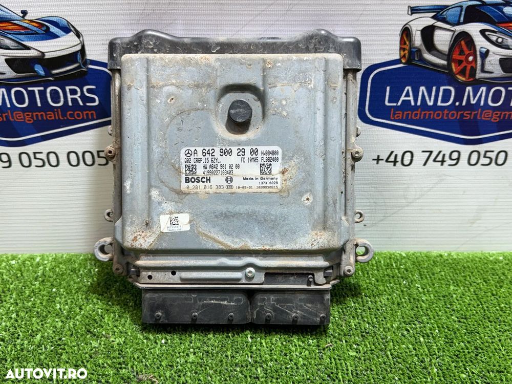 CALCULATOR MOTOR ECU MERCEDES BENZ W212 CLASA E E350 CDI BLUEEFFICIENCY SE 3.0 DIESEL 2010 COD OEM A6429002900 / 17513953 / COUPE 2009-2016 - 1