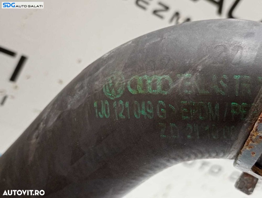 Furtun Furtunuri Conducta Conducte Radiator Apa Lichid Racire Motor Antigel Volkswagen Golf 4 1.6 FSI BAD 1998 - 2005 Cod 1J0121049G [M6639] - 6