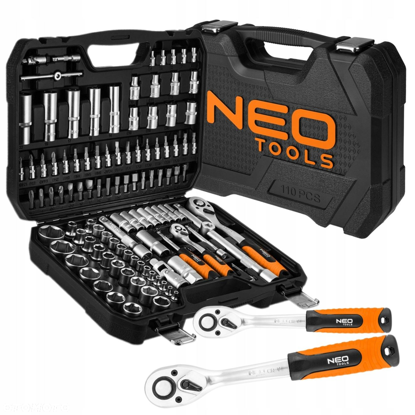 NEO ZESTAW KLUCZY NASADOWYCH 110 el 1/2" 1/4" TORX SATYNOWE WALIZKA 10-211 - 14